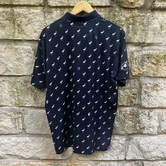 Puma Performance Avian Polo in Navy/White Size Medium - Picture 2 of 4